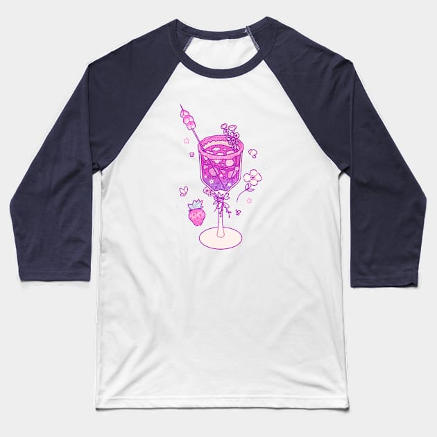 Bisexual Drink Baseball T-Shirt by Lemonscribs